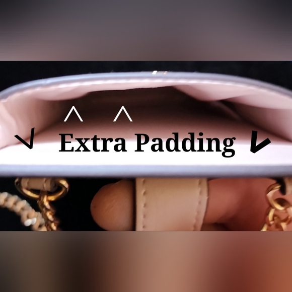 BN Michael Kors Cross Body & Smart phone carrier SOFT leather bag w/chain straps - Picture 8 of 11